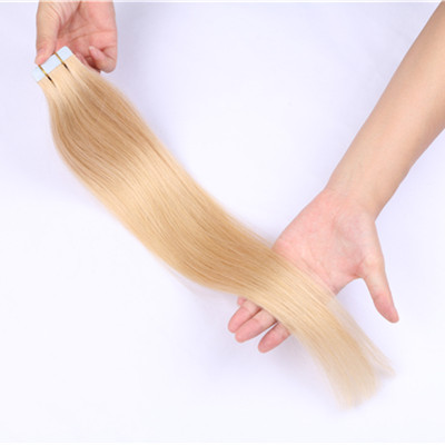 Blonde Tape In Hair Extensions Most Popular Double Drawn Thick Bottom invisible 100% Unprocessed Virgin Human tape in Hair HN204